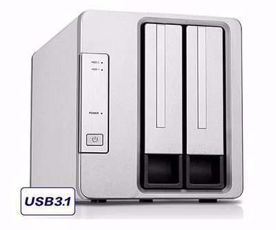 TerraMaster D2-310 USB Type C External Hard Drive RAID Enclosure USB3.1 (Gen2, 10Gbps) SUPERSPEED+ 2-Bay Storage. PC PitStop Data Storage Solutions - SAS Enclosures, DAS, NAS, iSCSI & FC SAN