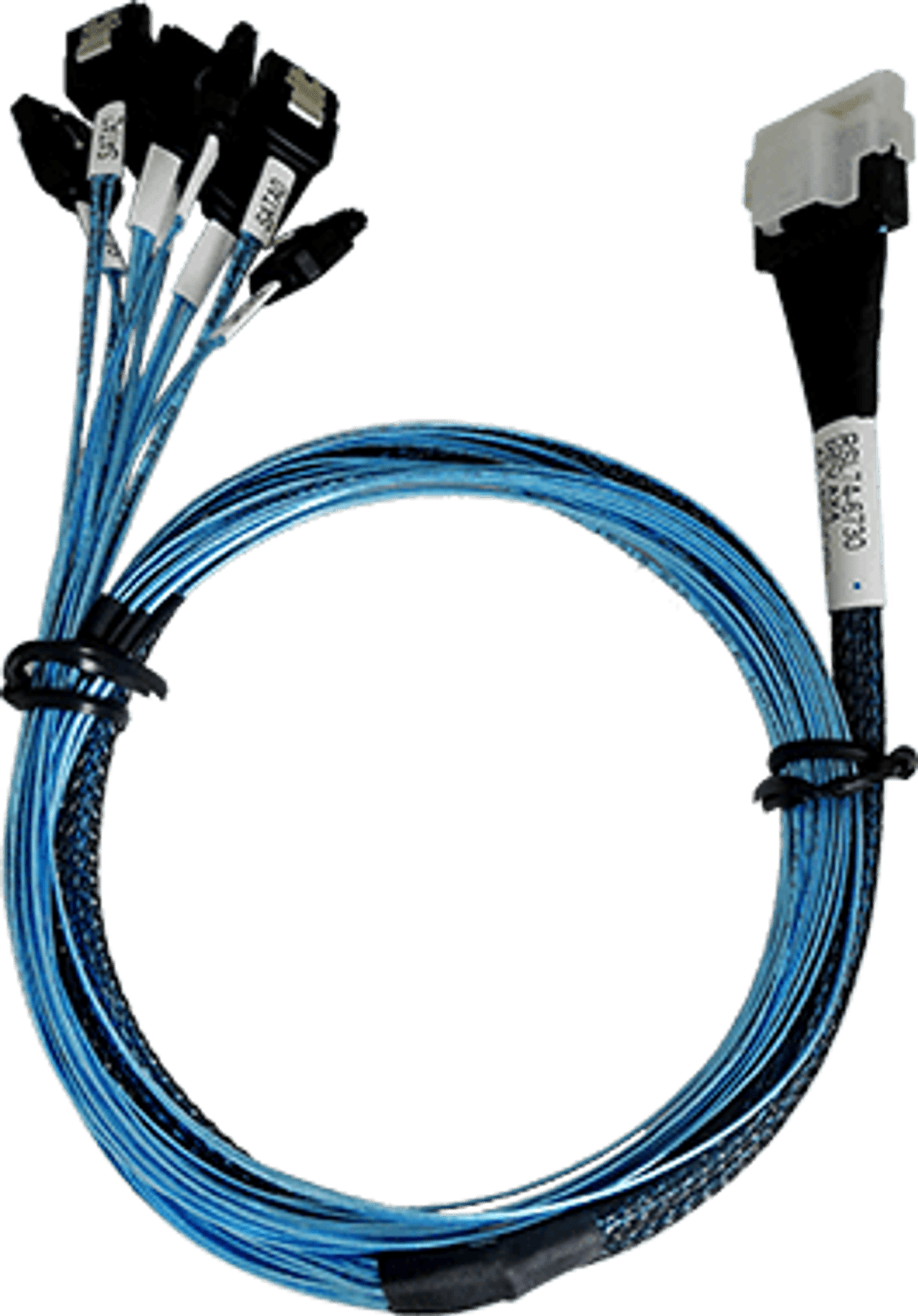 1m SFF-8654 to 8 x SATA cable without sideband. PC PitStop Data Storage  Solutions - SAS Enclosures, DAS, NAS, iSCSI & FC SAN