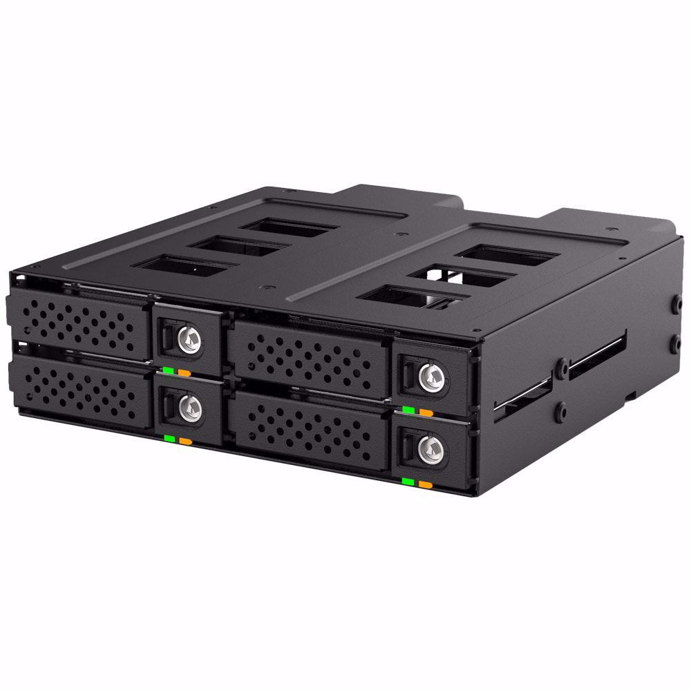 Picture of K-49NVMS - Kingwin 5.25” bay for 4 x 2.5” U.2 NVME Mobile Rack Cage SlimSAS